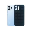 Redmi 12 4G  Silicone Puffer Back Cover (Black)