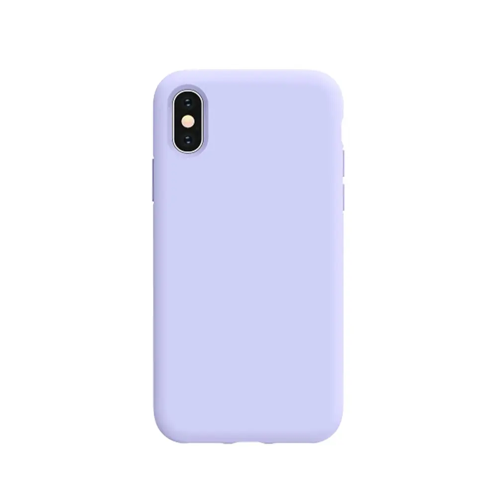 Iphone X/XS Official Soft Silky Case Mobile Pouch (Light Purple)
