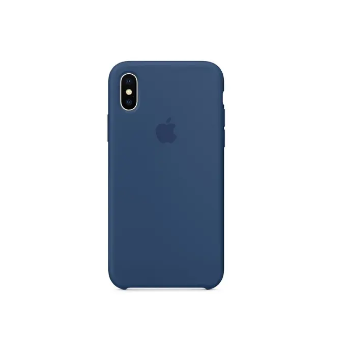 Iphone X/XS Official Soft Silky Case Mobile Pouch (Blue)