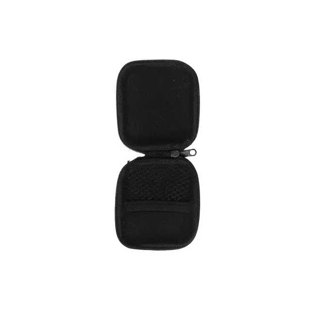 [HFBAG-1-2] Universal Handfree & Airbuds Safe Zip Bag Stylish and Durable Protection (Black)