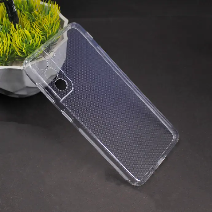 Samsung S21 Dust Plug Transparent Back Case 