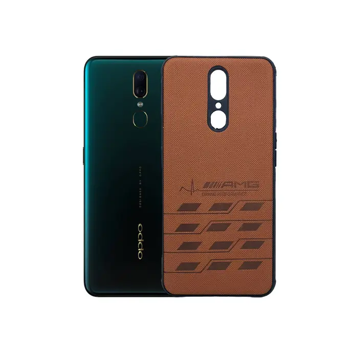 Oppo F11 Leather Back Case (Brown)