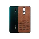 Oppo F11 Leather Back Case (Brown)