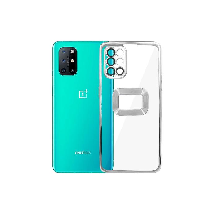 [PO29B1PL8T-8-7] OnePlus 8T|9R CD Chrome Back Case (Silver)