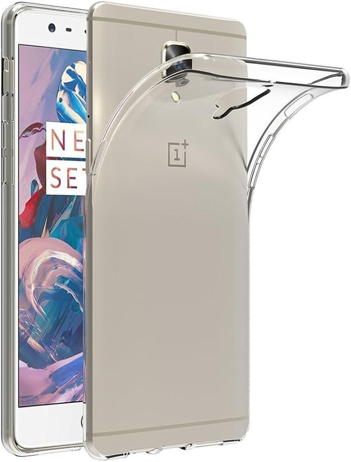 OnePlus 3T|OnePlus 3 Dust Plug Transparent Back Case