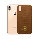 Iphone X|XS Polo Logo Back Print Back Case (Brown)