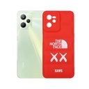 Oppo Realme C35|Realme Narzo 50A Prime Puffer Back Print Soft Silicone Back Case (Red)