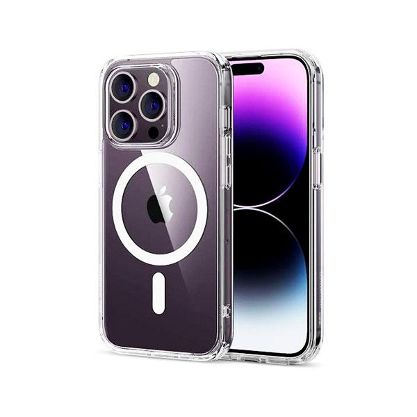 [PO7BIP15PMAX-3] iPhone 15 Pro Max iC Magafe Clear Magnetic Back Transparent Case (Crystal)