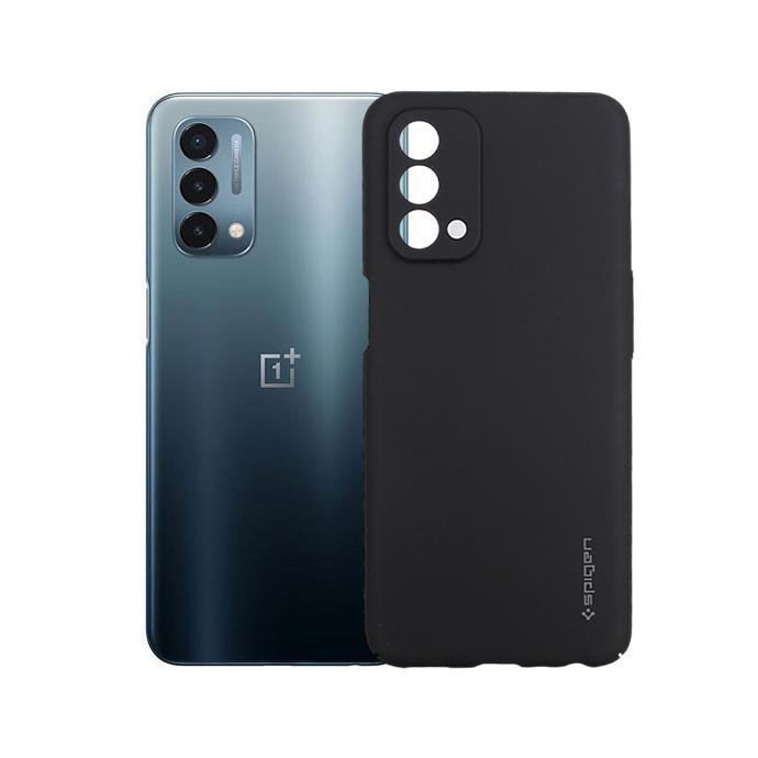 OnePlus Nord N200 Spigen Hard Paper Matte Back Case (Black)