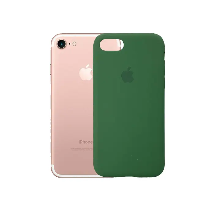 [PO23BIP7G-1-19] Iphone 7G|8G Back Case Soft Silky Mobile Pouch (Army Green)