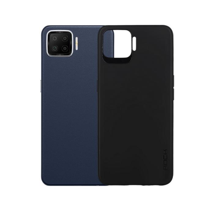 Oppo F17 Pro Rock Soft Silicone Back Case (Black) 
