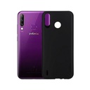 Infinix Smart 4 Rock Soft Silicone Back Case (Black)