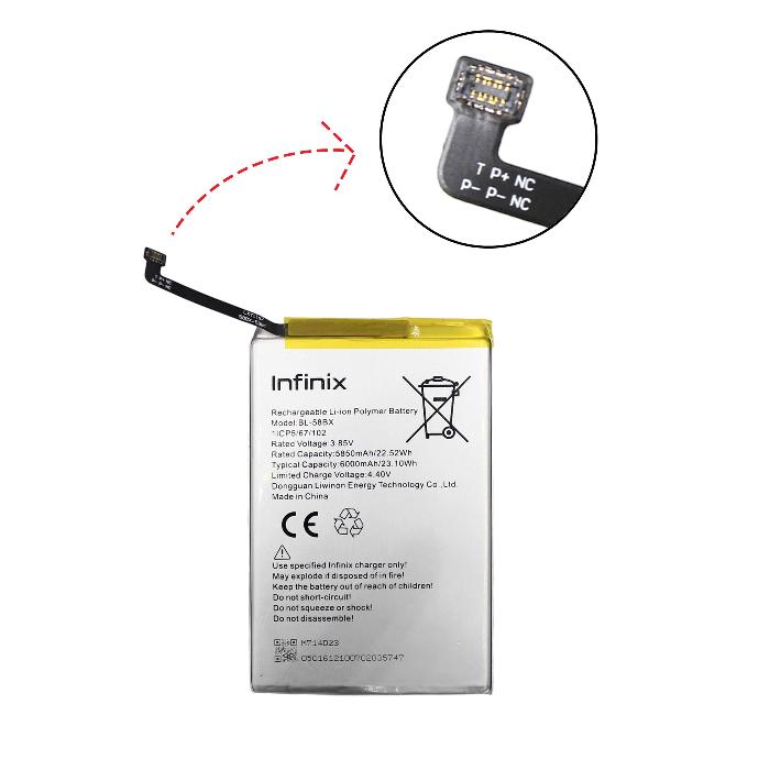 Infinix Hot 11 Play 6000MAH A+ Quality Battery Replacement - High Performance Power