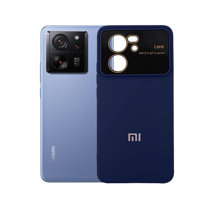 Xiaomi 13T Soft Silicone Back With Camera Lens Back Case (Navy Blue)