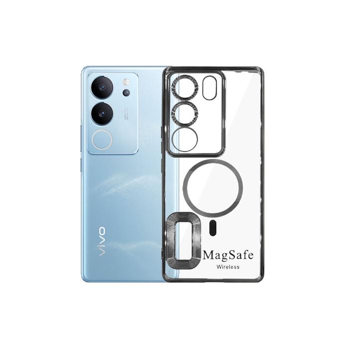 [PO29BVIV29-28-2] Vivo V29 / S17 Pro / V29 Pro MagSafe Black Case – Slim Magnetic Cover