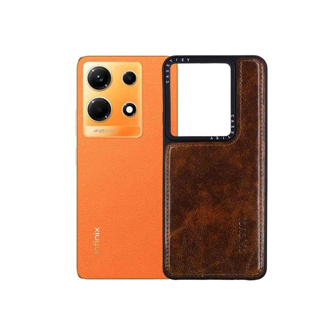 Infinix Note 30 4G/5G X-Level Luxury Leather Back Case (Brown)