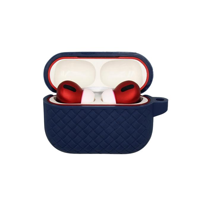 Airpods Pro 2 Silicone Line Pattern Cover (Navy Blue)
