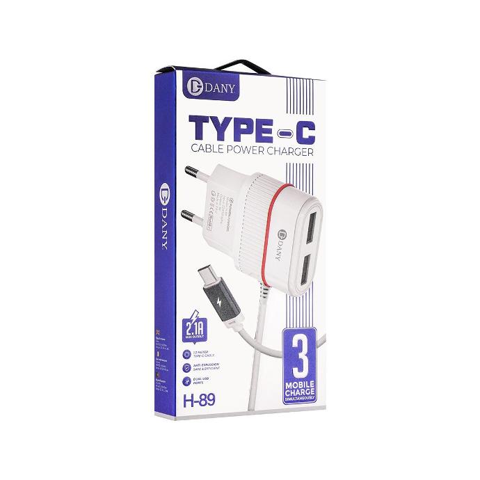 [C1C3T1D-1] Dany Swift H-89 Type-C Charger - Fast & Efficient Charging