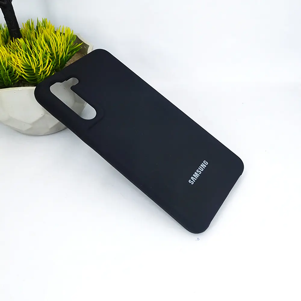 Samsung S21FE Official Soft Silky Case (Black)