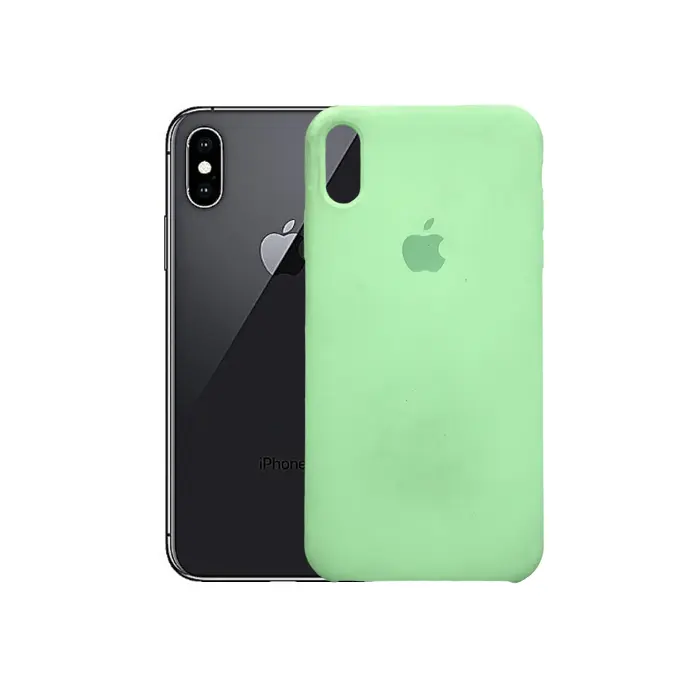 Iphone XS Max Official Soft Silky Case (Light Green)