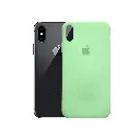 Iphone XS Max Official Soft Silky Case (Light Green)