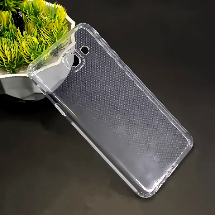 [PO7BSJ7MAX-3] Samsung J7 Max Dust Plug Transparent Back Case