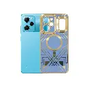Xiaomi Poco X5 Pro Magsafe Logo Chrome Back Case (Grey)