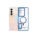 Vivo V27 MagSafe CD Chrome Blue Case – Slim Magnetic Protective Cover