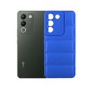 Blue Puffer Soft Silicone Back Case for Vivo V29e - Stylish Protection
