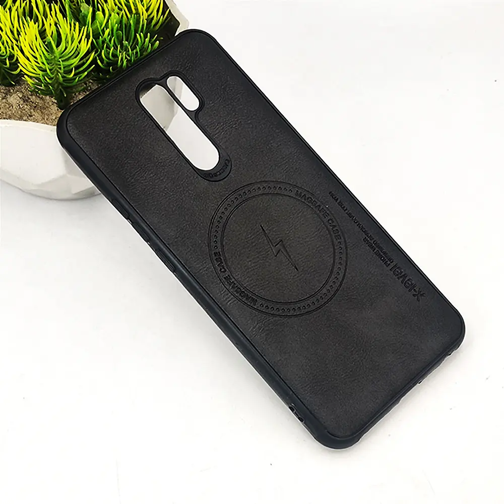 Xiaomi Redmi 9 X-Level Luxuary Leather Back Case (Black)