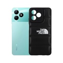 Oppo Realme C51 Puffer Back Print Soft Silicone Back Case (Black)