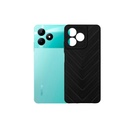 Oppo Realme C51|C53 V Shape Puffer Back Case (Black)