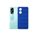 Oppo A58 4G Puffer Soft Silicone Back Case - Blue