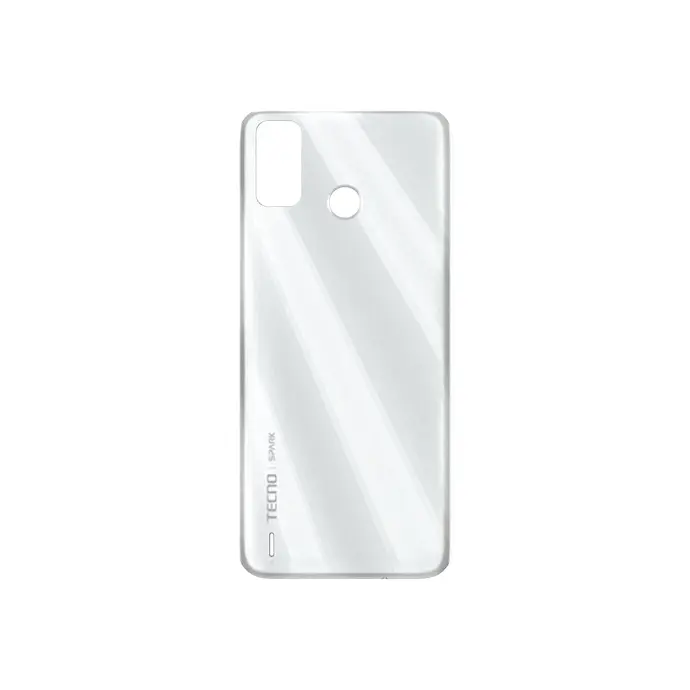 [HS9TSPRK6G-3-1] Tecno Spark 6 Go White Back Housing - Elegant Replacement Panel