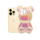 Iphone 14 Pro Max Mickey Multy Colour Print Back Case (T Pink)