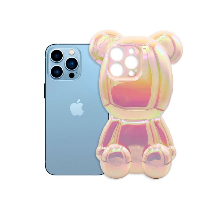 Iphone 13 Pro Max Mickey Multy Colour Print Back Case (T Pink)