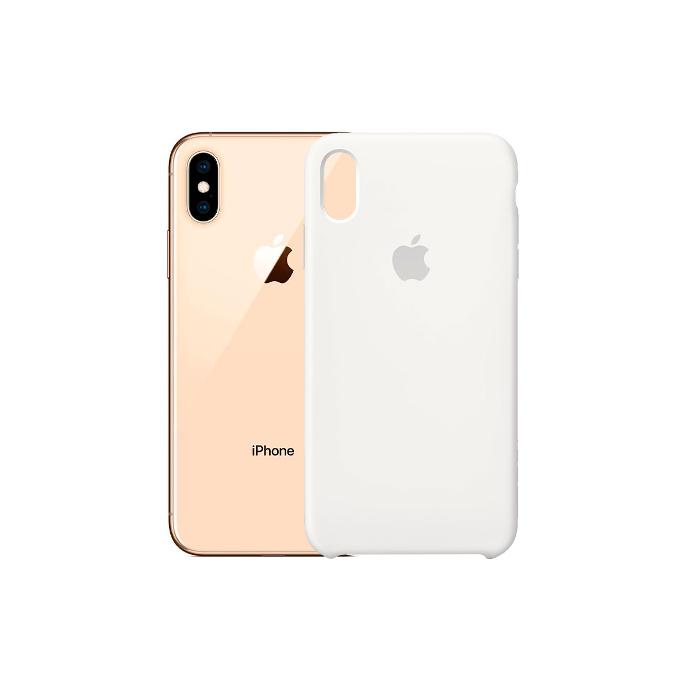 [PO23BIPXSMAX-1-1] Iphone XS Max Official Soft Silky Case (White)