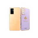 Vivo V23E Leaf Gold Chrome Case Light Purple – Slim Protective Cover