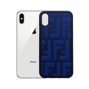 iPhone X/XS FENDI Silicone Back Case (Blue) 