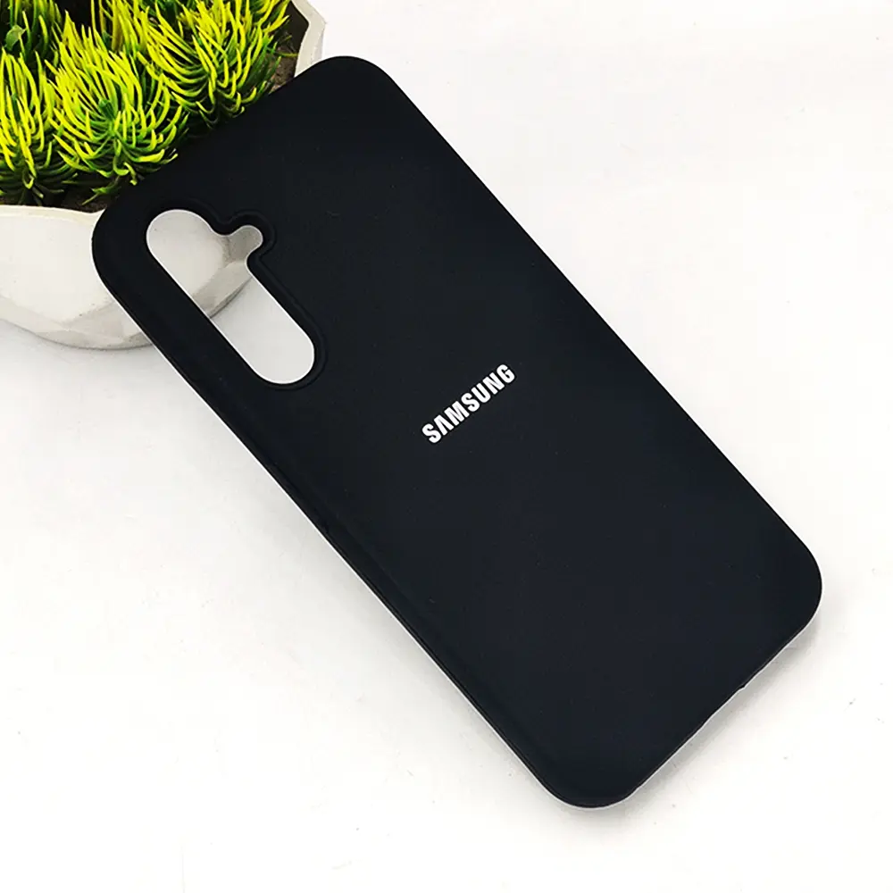 Samsung A54 5G Original Official Soft Silky Case (Black)