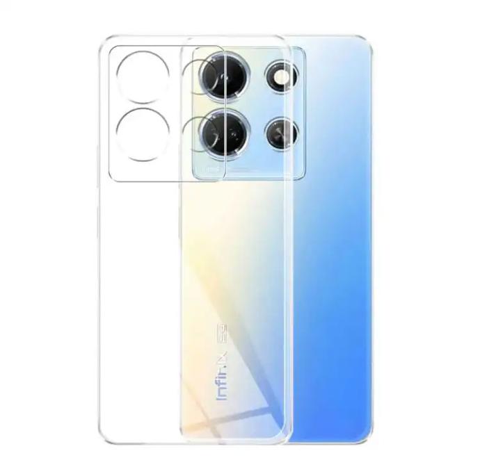 [PO7BINOT30PR-3] Infinix Note 30 Pro Dust Plug Transparent Back Case