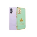 Samsung A32 4G Leaf Gold Chrome Back Case (Sea Green)