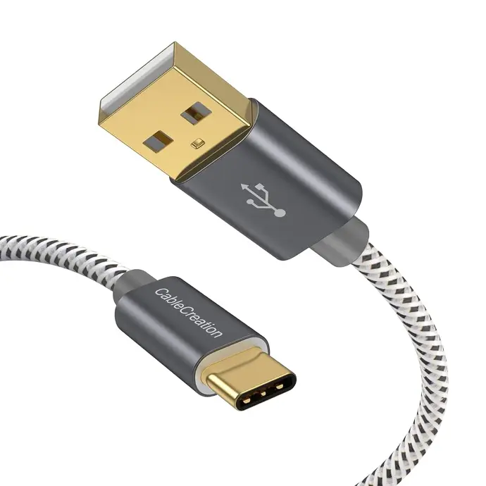 Braided USB to Type C 2 Meter Fast Charging Data Cable