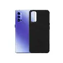 Oppo Reno 4 4G Ferrari Logo Leather Back Case - Black