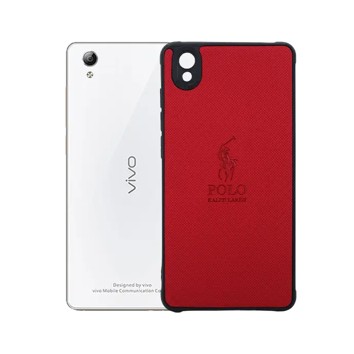 Vivo Y51 2015 (Polo) Ralph Laren Leather Back Case (Red)