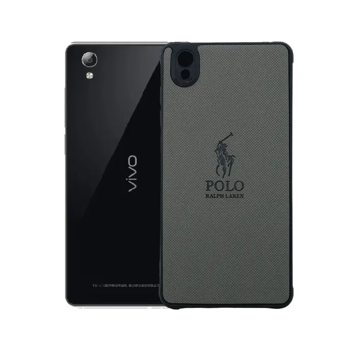 Vivo Y51 2015 (Polo) Ralph Laren Leather Back Case (Gray)