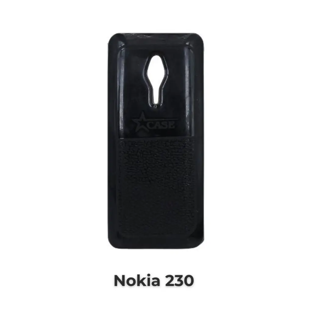 Nokia 230 Soft Silicone Back Case (Black)