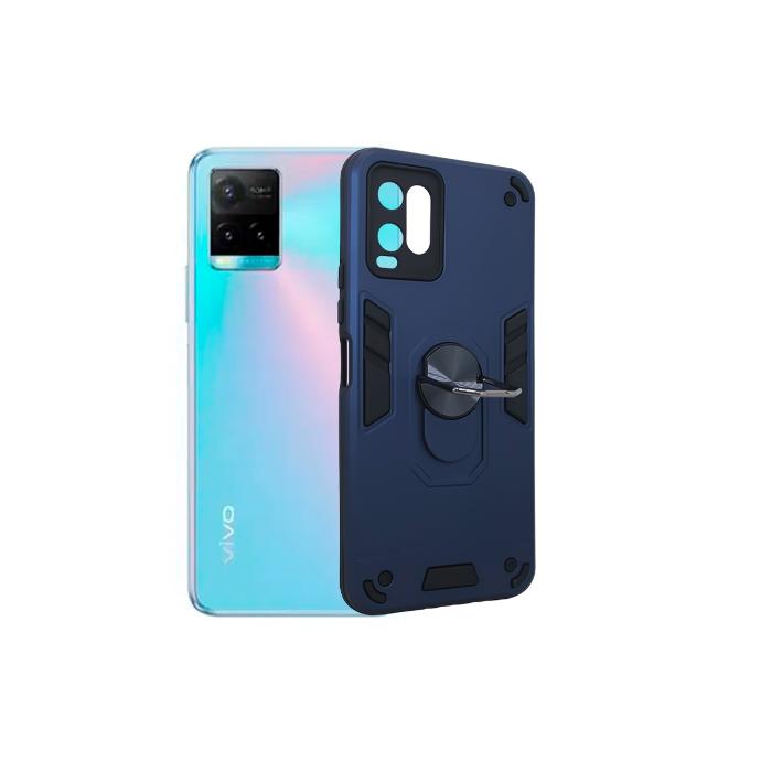 [PO39BVIY33S-1-17] Vivo Y33s|Y32|Y21s|Y33T|Y21 Armour Back Case (Navy Blue)