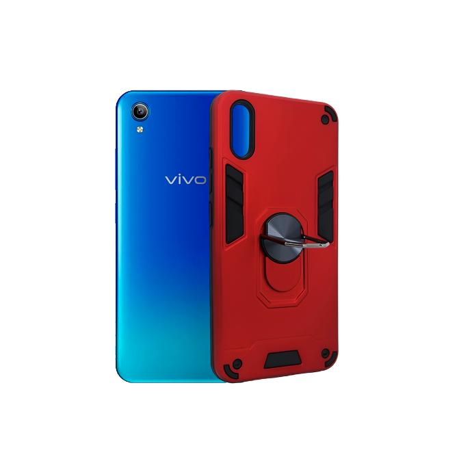 Vivo Y91C/Y91D/Y90 Armour Back Case (Red)