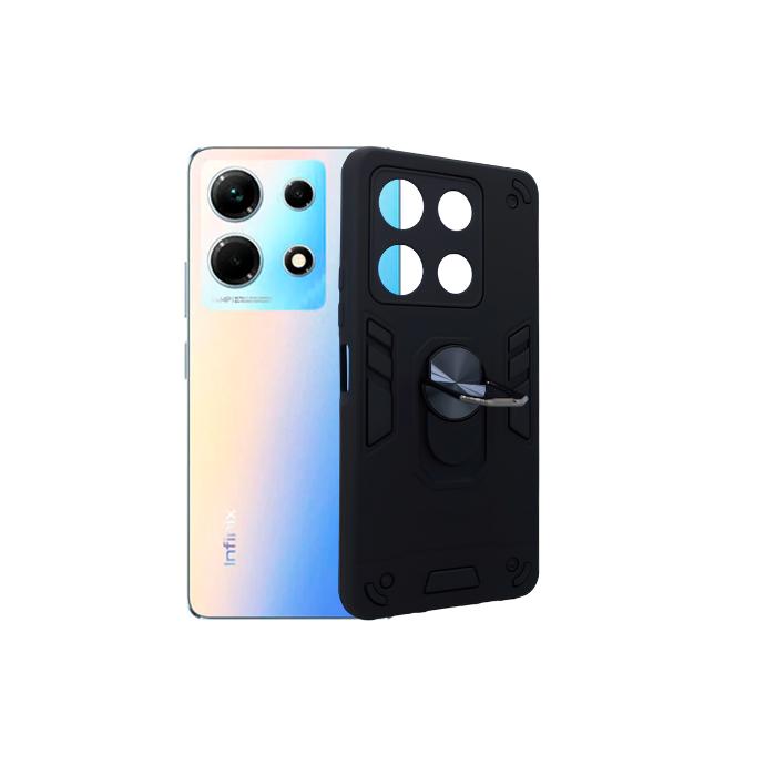 Infinix Note 30 Armour Back Case (Black)
